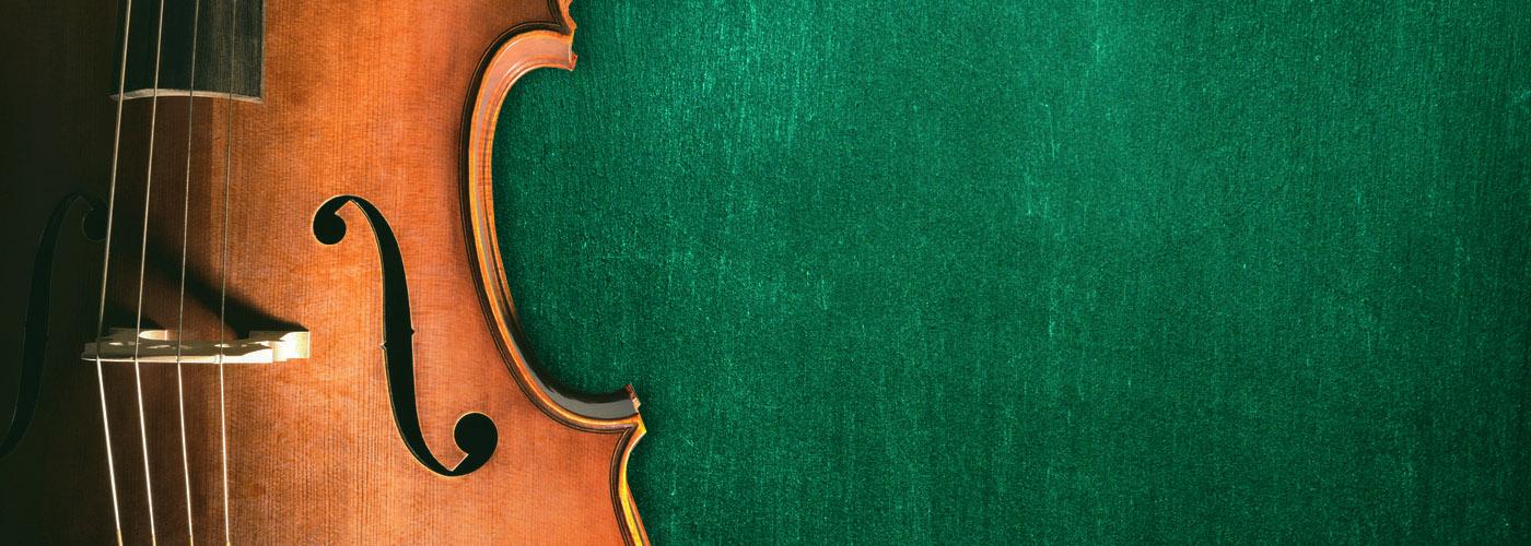 music program header - violin